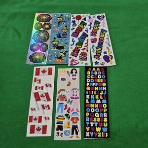 SL7:  Sandylion Sticker Lot - 7 Strips - Multiple Themes